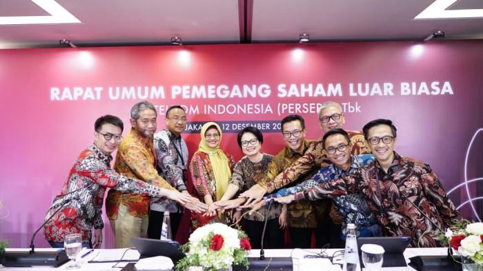 PT Telkom Indonesia (Persero) Tbk (Telkom), menyelenggarakan Rapat Umum Pemegang Saham Luar Biasa (RUPSLB) secara daring, pada Jumat (12/12).
