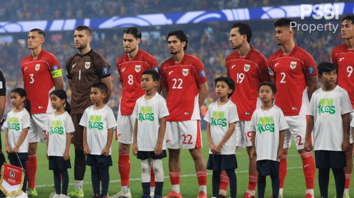 SKUAD GARUDA – Starting XI Timnas Indonesia di laga babak Kualifikasi Piala Dunia 2026 ronde ketiga beberapa waktu lalu.