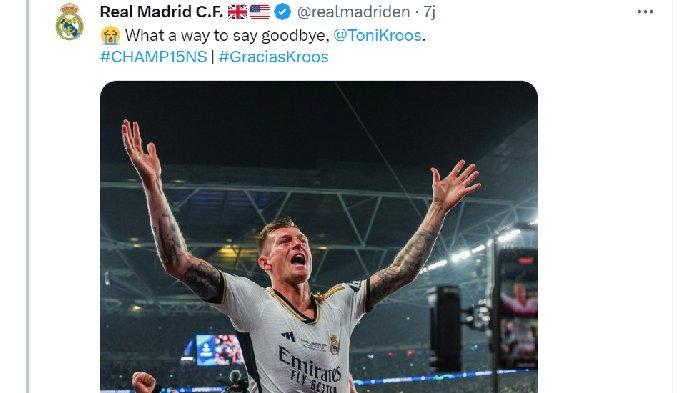 Perpisahan Manis Toni Kroos Usai Juara Liga Champions Bersama Madrid, Ini Sosok Calon Pewarisnya?