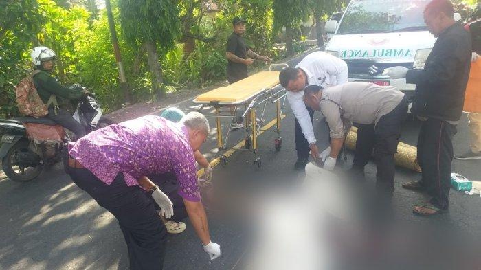 Tragis, Tabrak Lari di Klungkung, Korban Hembuskan Nafas Terakhir di Jalan Raya Pesinggahan