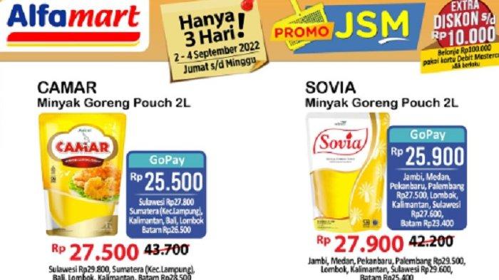 BARU, Promo JSM Alfamart 2 September 2022, Camar 2L Rp20.500 Beras Indomie Lebih Murah Pakai Gopay