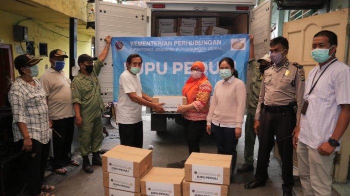 Ditjen Hubud Berikan Bantuan Pada Masyarakat Terdampak Covid-19 Khususnya di Sekitar Wilayah Bandara