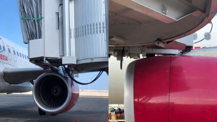 Engine Pesawat Batik Air Tabrak Garbarata Bandara Ngurah Rai Bali, Begini Kronologinya