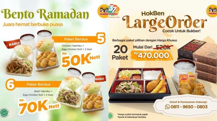 HEMAT! Promo HokBen 24-30 April 2022, Chicken Yakiniku + Egg Chicken Roll + 2 Nasi Rp 50 Ribu