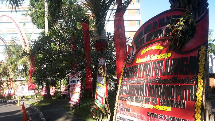 Jelang Kongres, Area Hotel Banjir Karangan Bunga