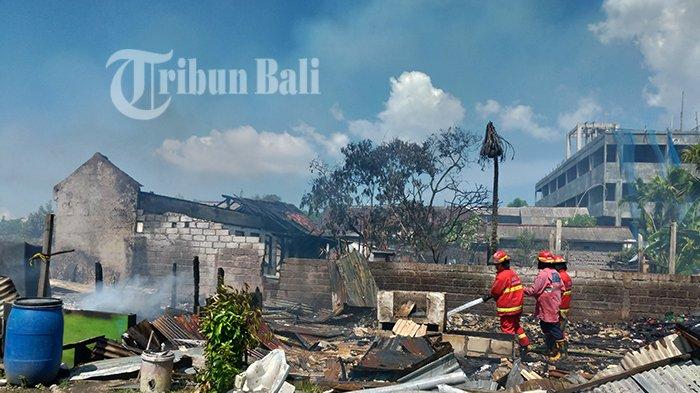 Puluhan Kamar Kos di Suwung Kauh Ludes Terbakar, Lisyanto Rasakan Pertanda Aneh : Semua Sudah Habis
