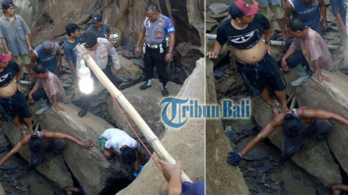 Potongan Kaki Masih Terhimpit di Antara Bebatuan Labil, Korban Longsor Tejakula Tewas Mengenaskan