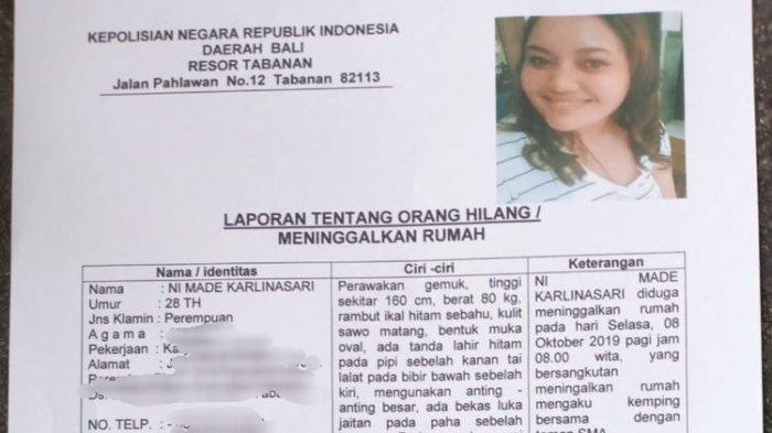 Wanita Bali Yang Dilaporkan Hilang Mengaku Baik-Baik Saja & Akan Pulang, Ini Yang Didapati Suaminya