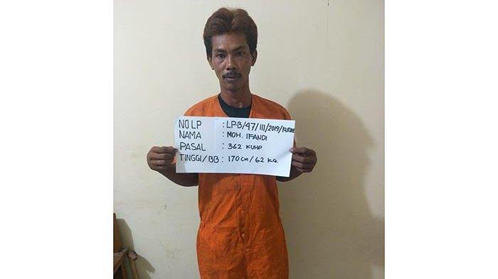 Ifandi Dibekuk saat Tidur di Bedeng Bekas Proyek, Polsek Kutsel Amankan Pelaku Pencurian Rp 89 Juta