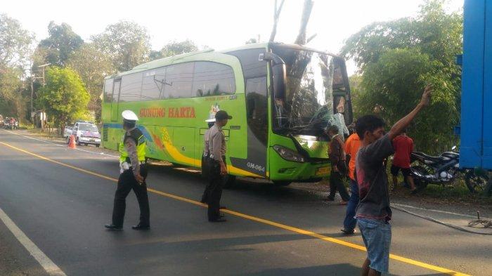 Tak Kuat Nanjak, Truk Mundur Tabrak Bus di Jalan Raya Denpasar-Gilimanuk