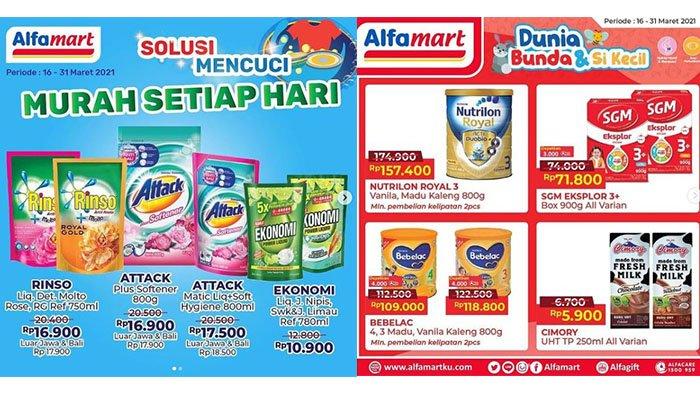 Masih Berlangsung, Promo Alfamart Hari Ini 28 Maret 2021: Rinso Rp16.900, Snack, SGM Eksplor Diskon