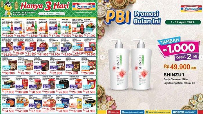 PROMO Indomaret TERBARU 1-15 April 2022: Banjir Diskon, Sabun Shinzui + Rp1.000 Dapat 2, Syrup 8.500