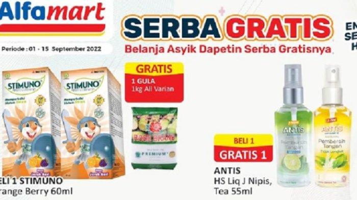 SERBA GRATIS, Promo JSM Alfamart 2 September 2022, Ada Gratisan Gula & SKM, Bumbu Nasi Goreng Murah