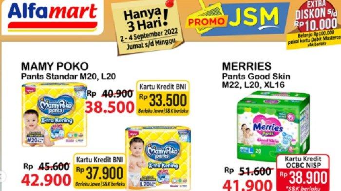 Promo JSM Alfamart 3 September 2022, Beli Vaseline Gratis Indomie Goreng 6pcs, Popok Bayi Murah