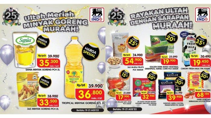 DISKON! Promo Superindo 20-21 Agustus 2022, Minyak Goreng Sania Rp 35.300, Tropical Rp 36.800