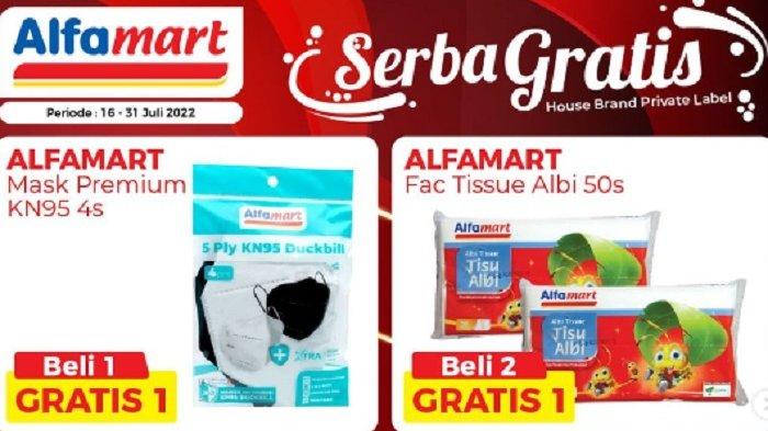 Serba Gratis! Promo JSM Alfamart 22 Juli 2022, Masker Beli 1 Gratis 1, Kapur Barus Beli 2 Gratis 1