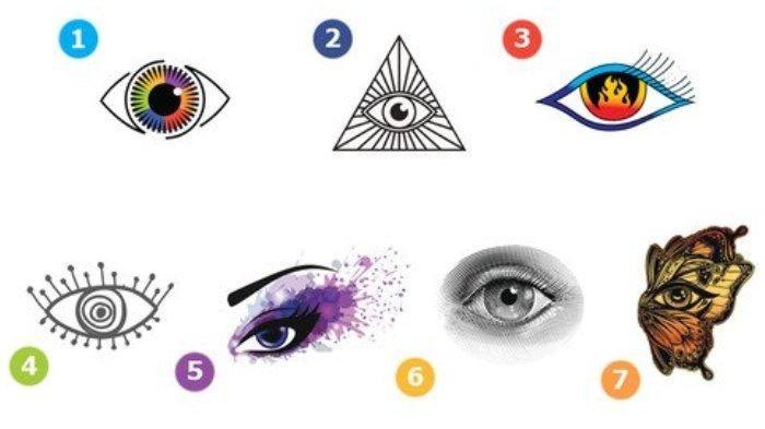 Tes Kepribadian - Ungkap Sesuatu yang Istimewa dalam Dirimu, Pilih 1 dari 7 Gambar Mata Berikut