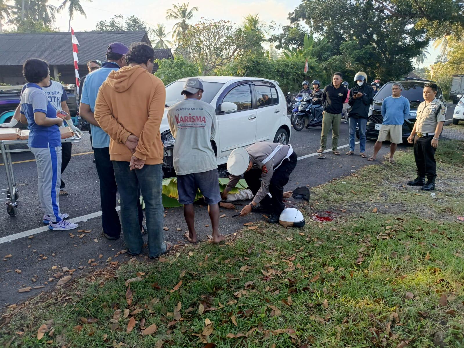 BREAKING NEWS: Seorang Pemotor Tewas Usai Laka Lantas Beruntun di Jembrana, Tabrak Belakang Truk