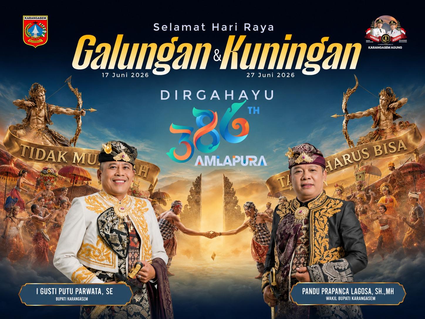 Bupati Karangasem Gusti Putu Parwata: Galungan Sebagai Pengingat Nilai-nilai Kebaikan