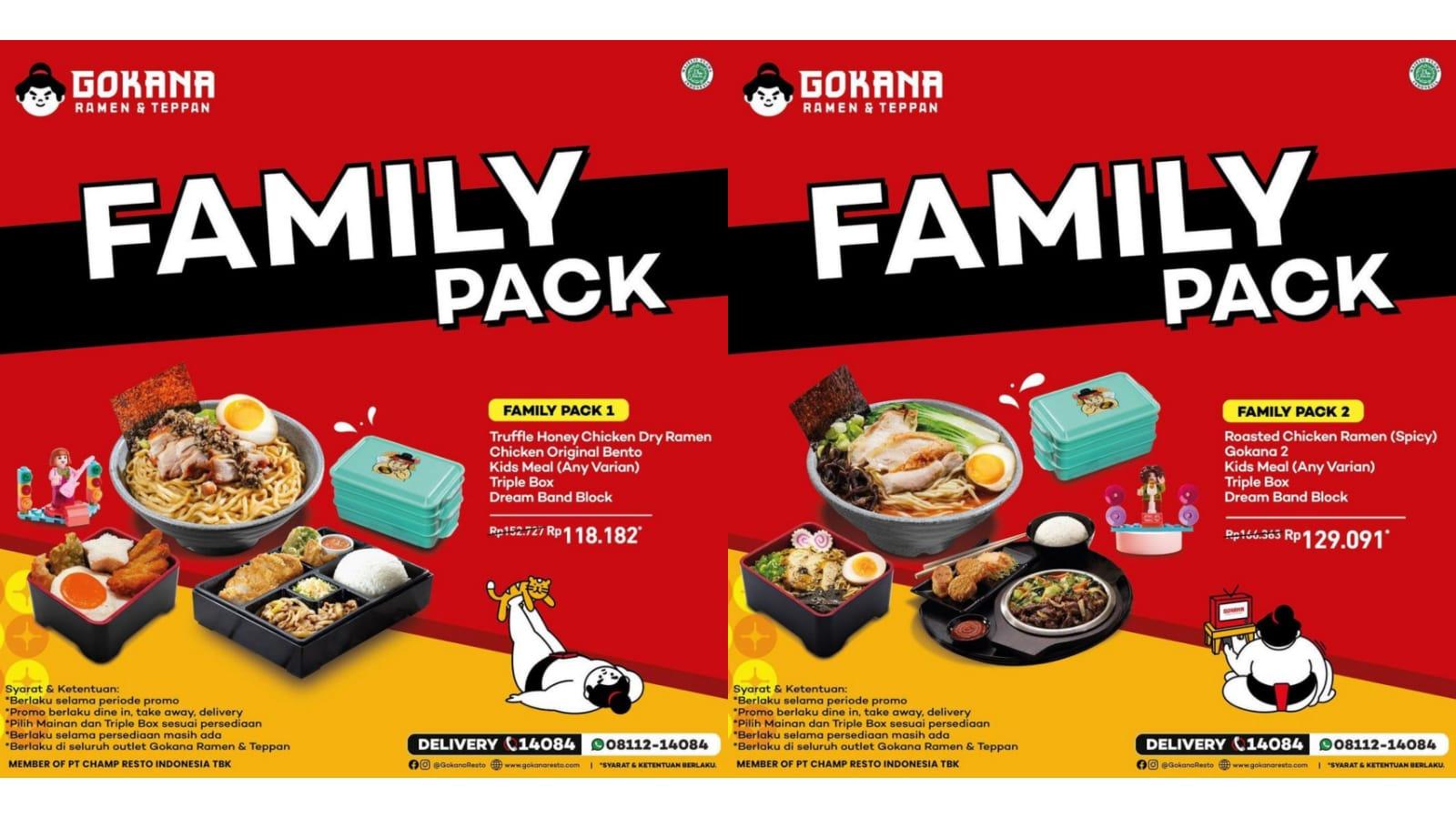 CATAT! Promo Gokana Januari 2023, Nikmati Paket Family Pack dengan Aneka Isian Super Lengkap