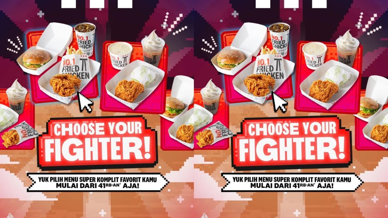 KOMPLIT! Promo KFC 30-31 Juli 2024, 1 Ayam OR + 1 Nasi + 1 Cream Soup + 1 Mocha Float Rp 41 Ribuan