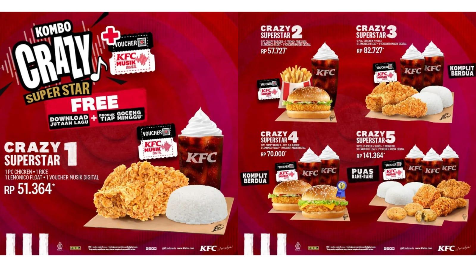 SABTU SERU, Promo KFC 24 Desember 2022, 2 Cream soup + 3 Ayam + 2 Mocha Float Cuma Rp72.727