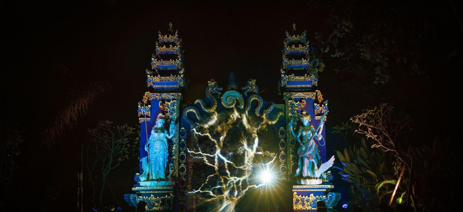 Gerbang Utama Nuanu Park sebagai jalan utama menuju Nuanu Creative City