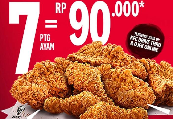 HAPPY FRIDAY! Promo KFC 10 Maret 2023: 7 Potong Ayam Goreng Cuma Rp90 Ribu Aja