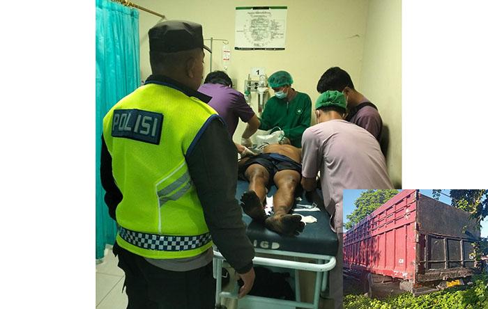Sopir Tertabrak Truknya Saat Lakukan Perbaikan di Buleleng, Bus Tabrak Truk Heri dari Belakang