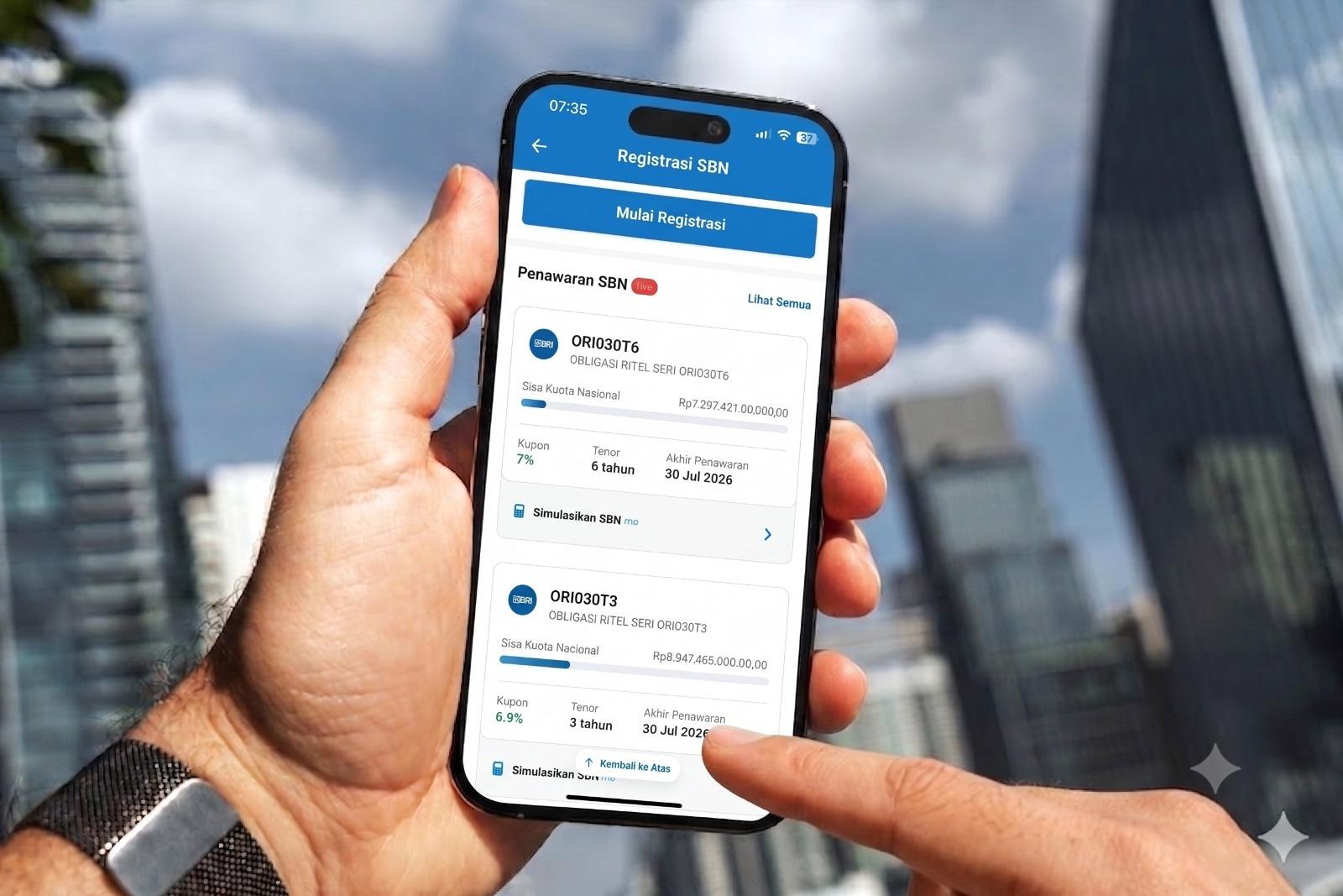 BRI Permudah Investasi ORI030 Lewat BRImo dengan Kupon hingga 7,00 Persen - Tribun-bali.com