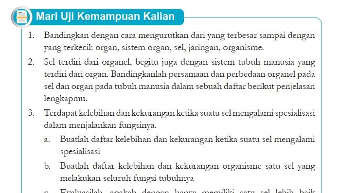 Jawaban Soal IPA Kelas 8 Semester 1 Halaman 22 Kurikulum Merdeka, Mari Uji Kemampuan Kalian