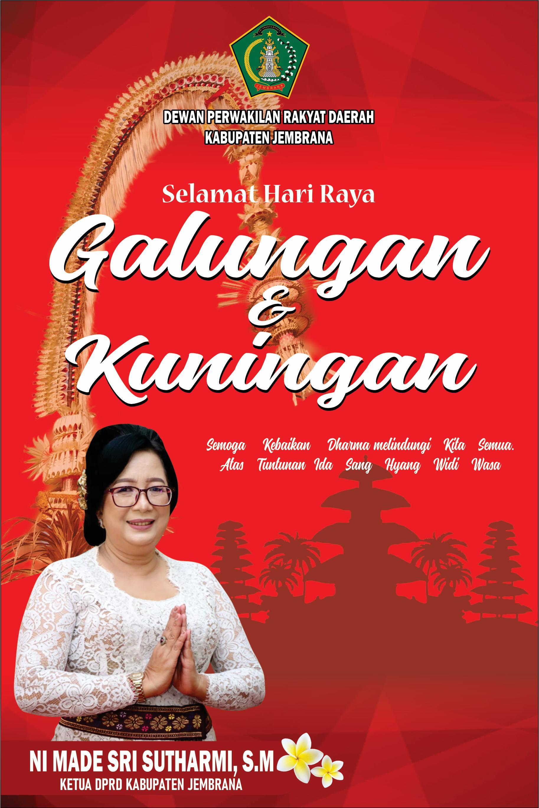 DPRD Jembrana Mengucapkan Selamat Hari Raya Galungan dan Kuningan Tahun 2026