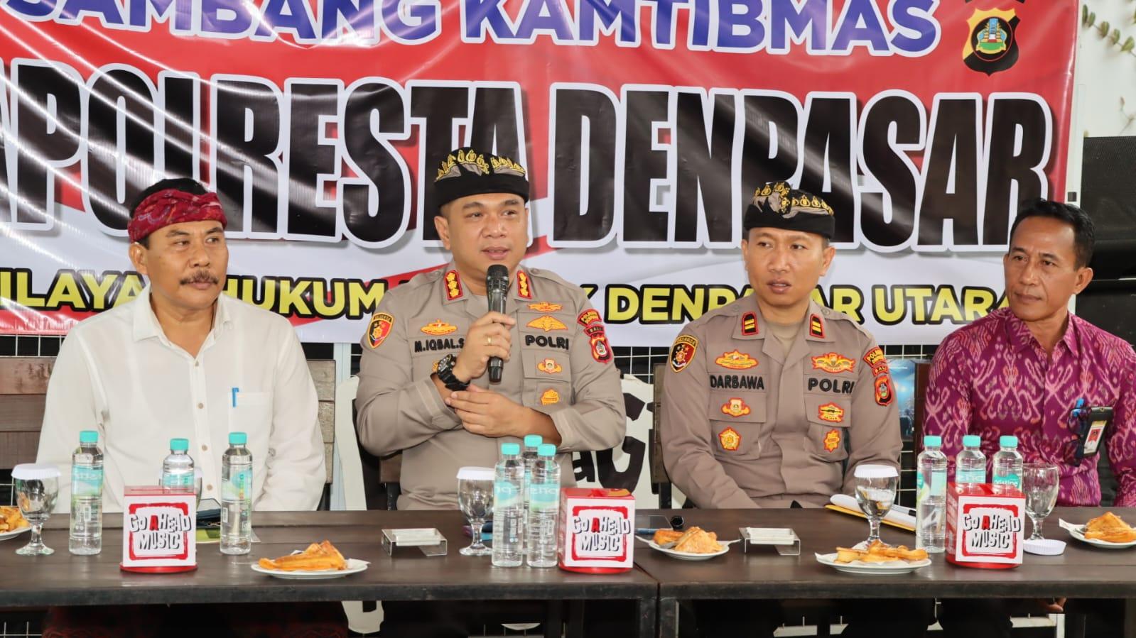 Kapolresta Denpasar Minta Kapolsek Proaktif, Perbekel Ubung Kaja Soroti Narkotika dan Parkir Liar