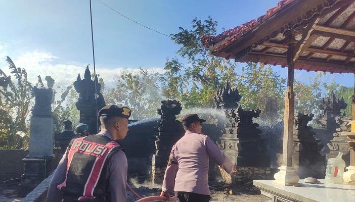 Sembilan Pelinggih Pura Puseh Nyuh Kukuh Ludes Terbakar, Kerugian Capai Rp1,5 Miliar - Tribun-bali.com