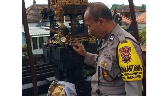 Bakar Sampah Dekat Merajan, Pelinggih Taksu Milik Sudhina di Mengwitani Terbakar