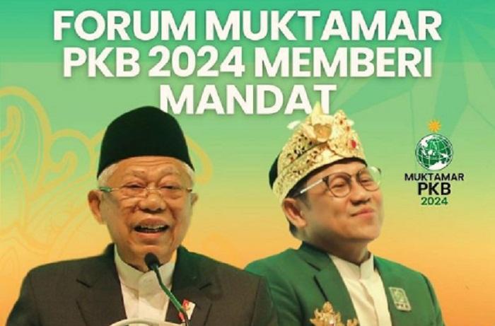 Update Hasil Muktamar PKB di Bali 2024: Cak Imin Ketua Umum PKB, Maruf Amin Ketua Dewan Syuro