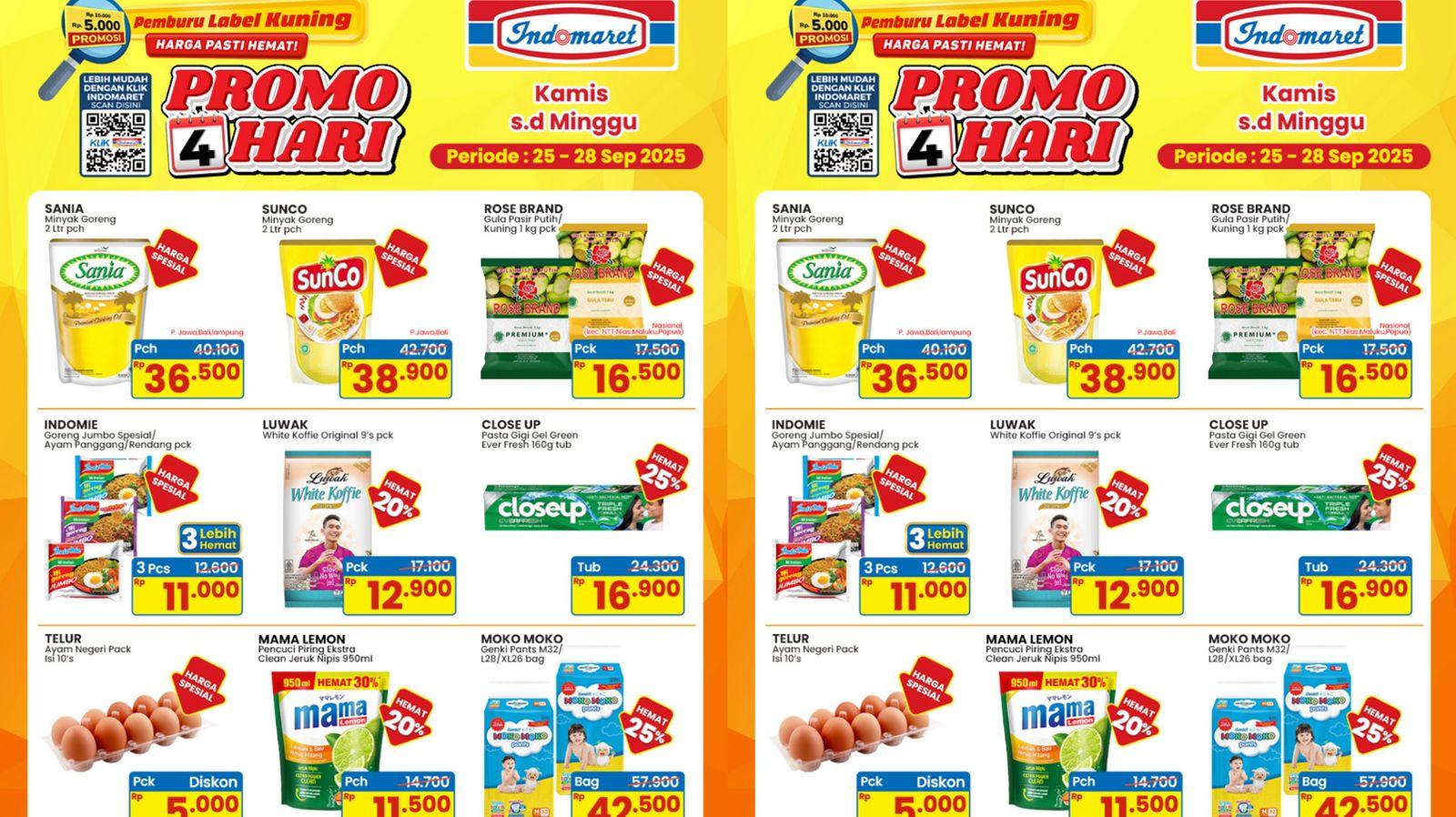 PROMO INDOMARET - Katalog Promo KJSM di Indomaret Minggu Ini Periode 25-28 September 2025