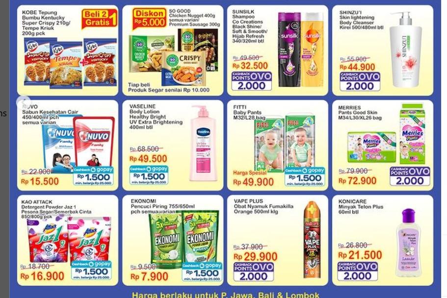 PROMO Indomaret 5 Juni 2023, Perlengkapan Harian Banyak CASHBACK! Jaz1 Rp16.900 Konicare Rp21.500