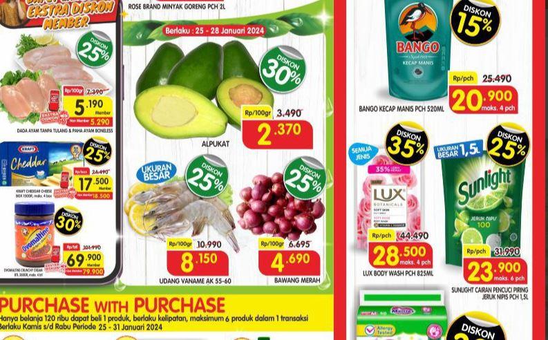 PROMO JSM Superindo Hypermart Indomaret 26-28 Januari 2024: Alpukat Rp2.370 Sunlight Cuma Rp23.900