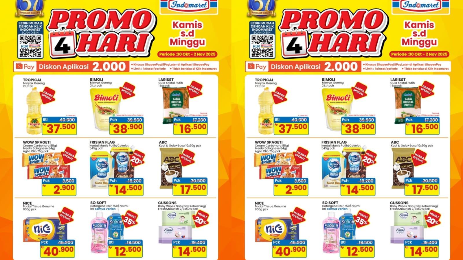 Heboh! Promo Indomaret Besok 2 November 2025, Minyak Goreng Bimoli 38.900, So Soft 12.500