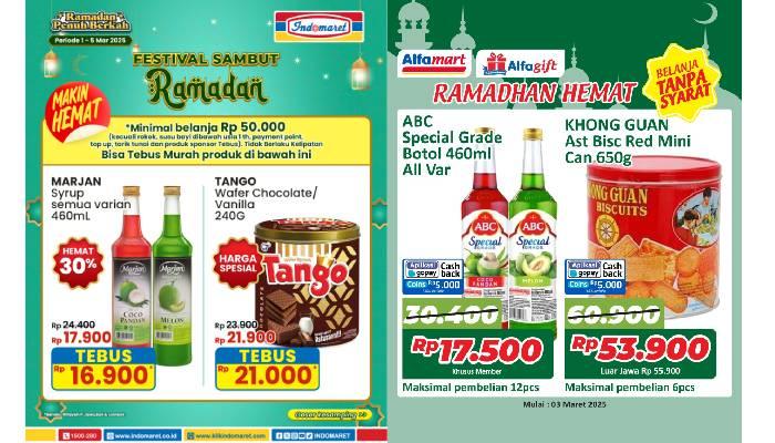 PROMO Edisi Puasa di Alfamart, Indomaret, Superindo, Hypermart 4-6 Maret 2025: Aneka Sirup Diskon!