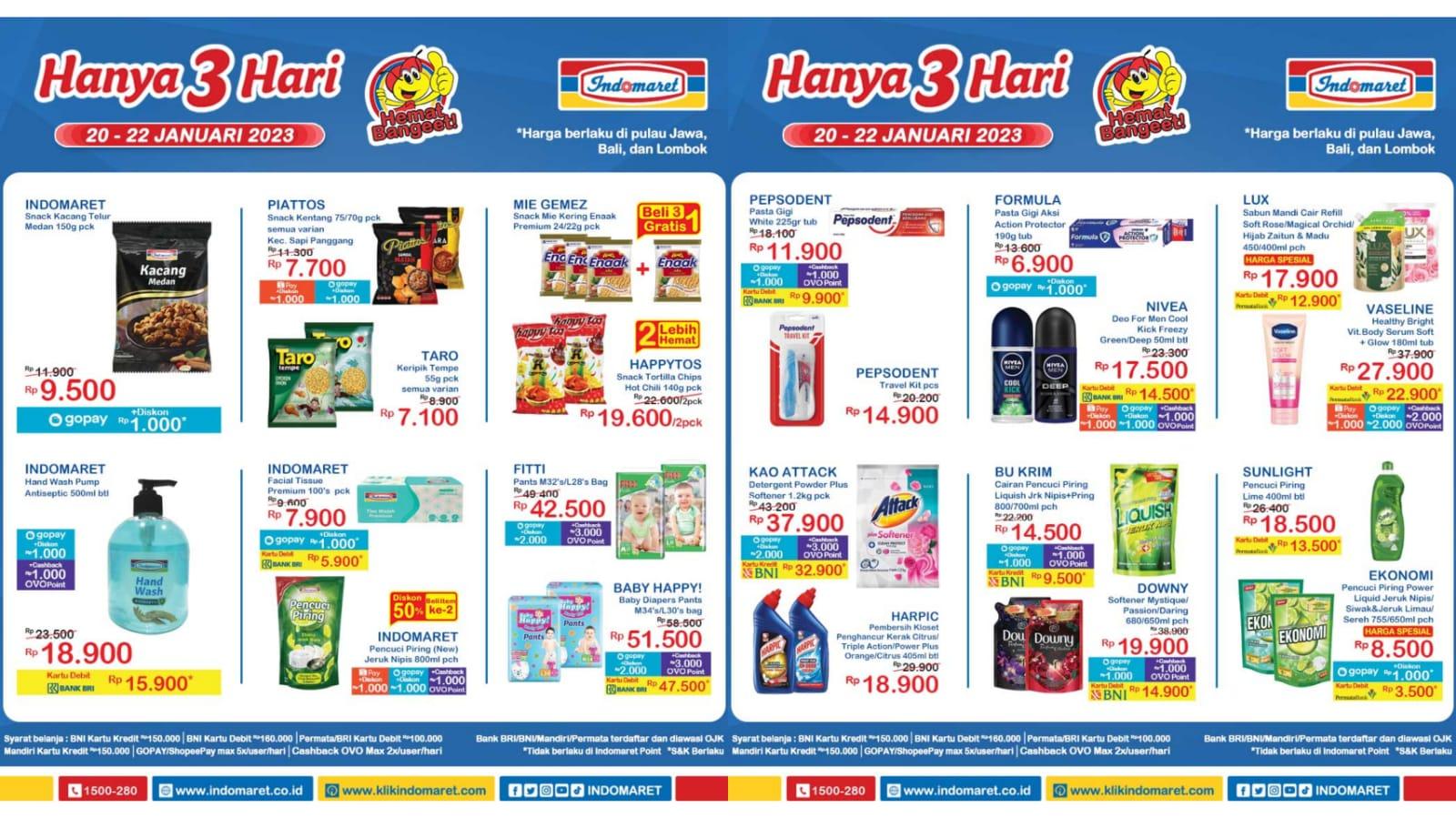 DISKON IMLEK! Promo JSM Indomaret 21-22 Januari 2023, Minyak Goreng Tropical 2L Rp 34.900