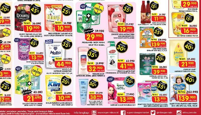PROMO JSM Superindo Berakhir Hari Ini Minggu : Sunlight Beli 1 Gratis 1, Sabun ZEN 450mL Rp19.900