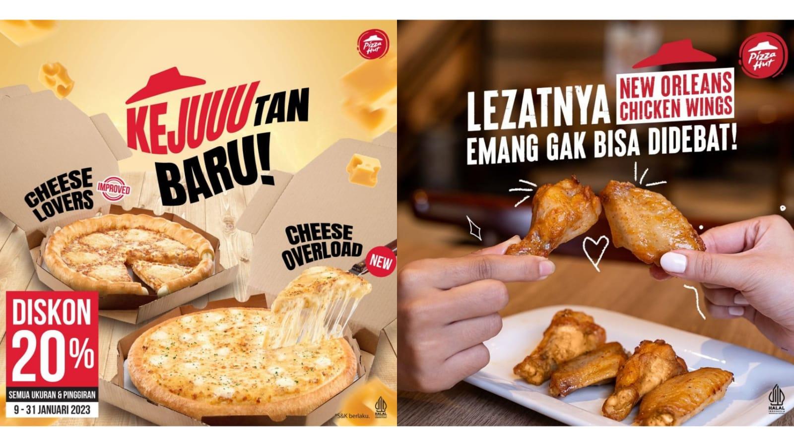 NEW! Promo Pizza Hut Januari 2023, Nikmati Cheese Overload Personal Rp 38.000