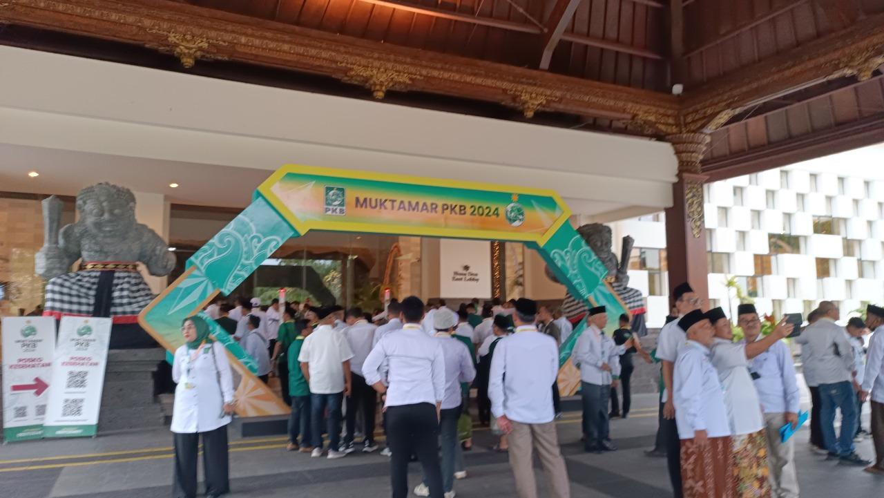 UPDATE: Penjagaan Pintu Masuk Muktamar PKB di Nusa Dua Bali Dijaga Ketat, Diperiksa Satu Per Satu