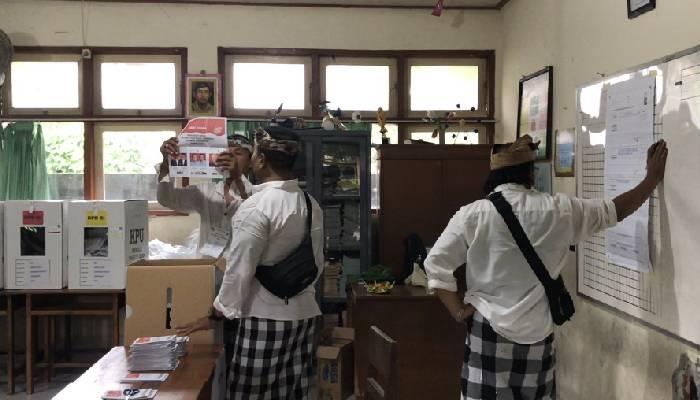 Prabowo-Gibran Unggul di Kandang De Gadjah Banjar Kerandan Denpasar Bali