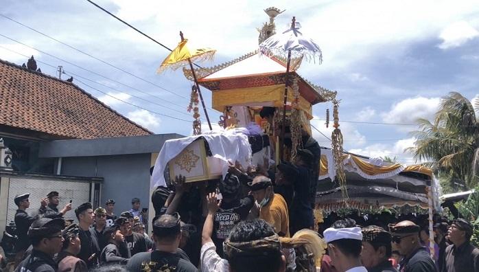 Pengabenan Petinggi Demokrat Bali dan Sekretaris TKD Prabowo-Gibran I Ketut Ridet