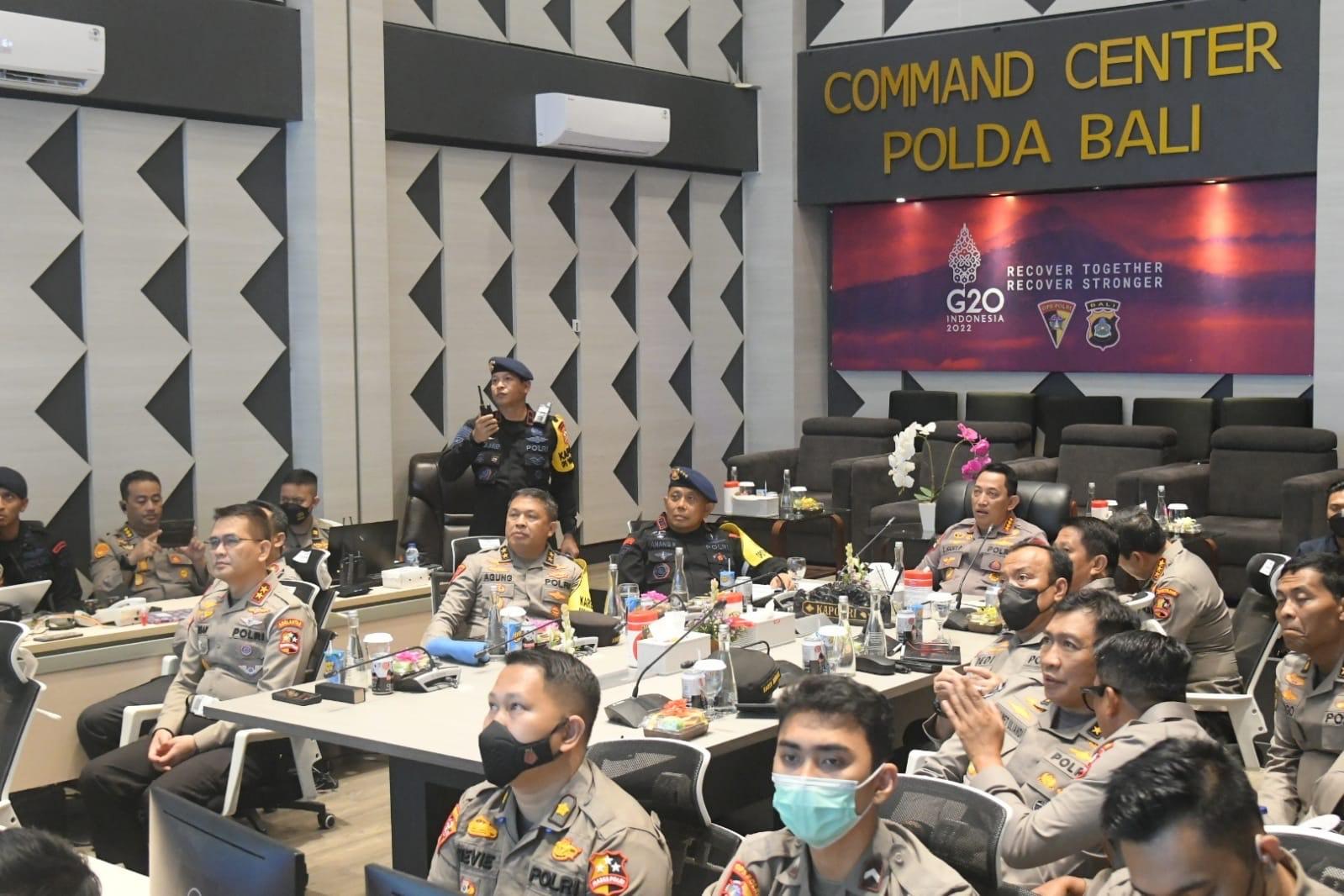 Tinjau Command Center Polda Bali Untuk KTT G20, Kapolri: Semua Dapat Terpantau Dari Sini