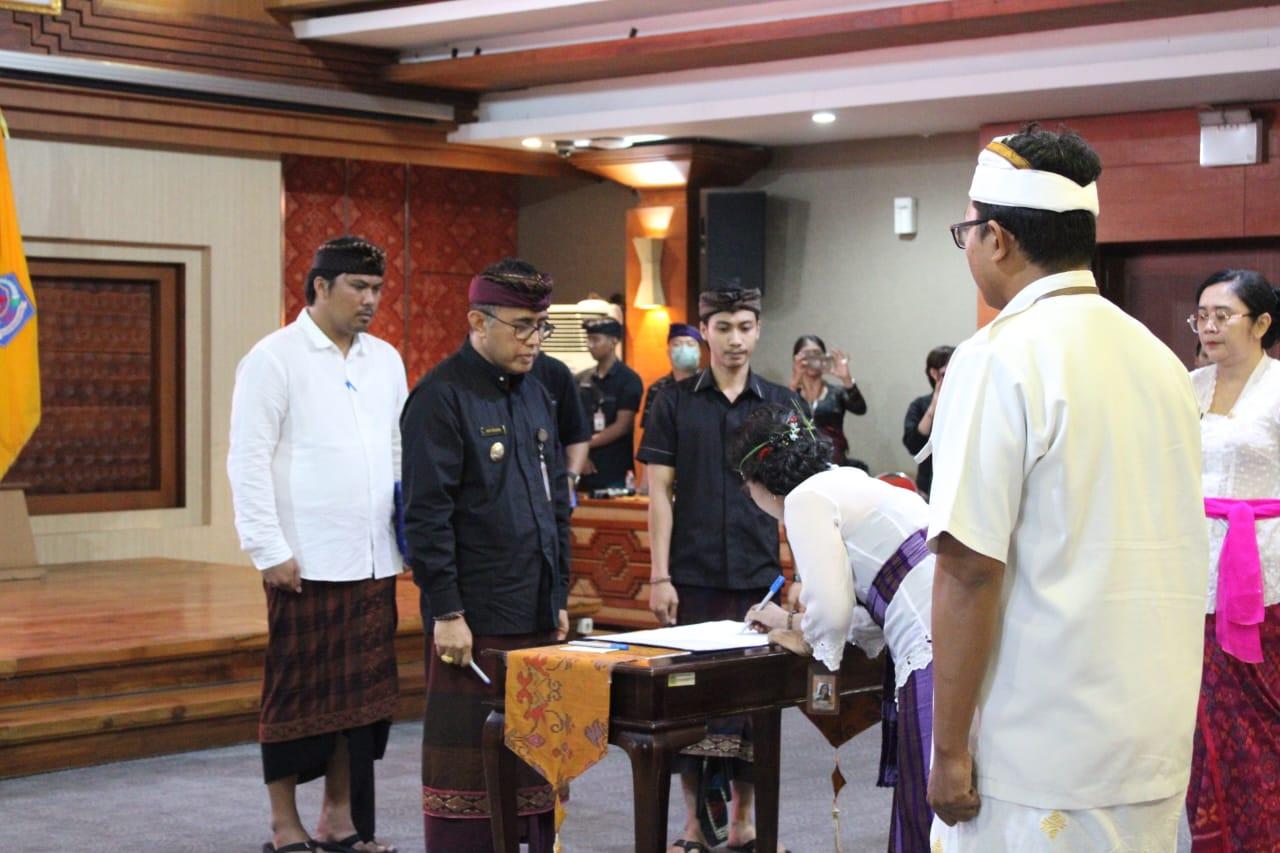 Walikota Jaya Negara Mutasi 61 Pejabat di Lingkungan Pemkot Denpasar