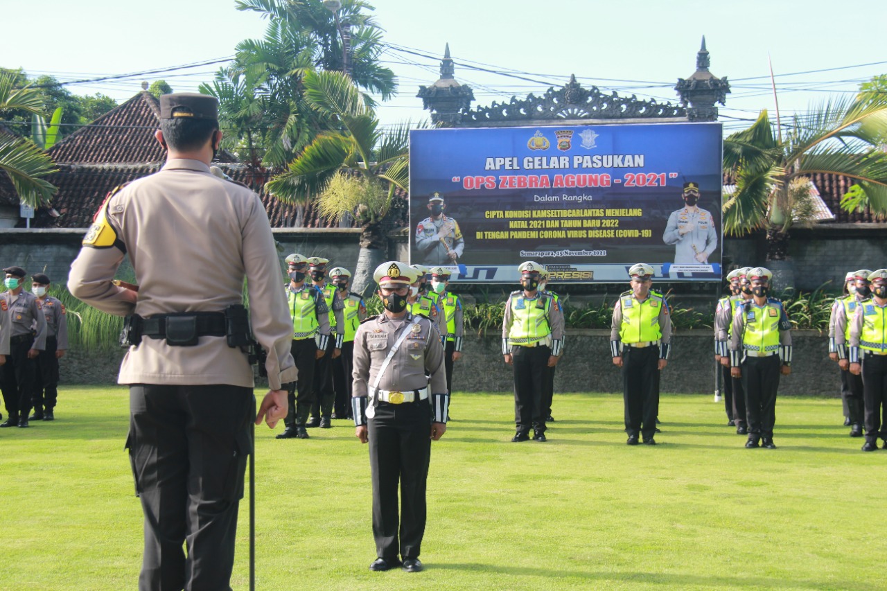Operasi Zebra Agung 2021, Personel Polres Klungkung Diingatkan Bersikap Simpatik ke Masyarakat